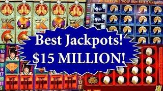 •$15 Million Dollars Won! Best Jackpot Handpays $100 Video Slot Machines High Limit Vegas Casino IGT