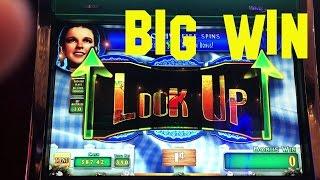 Wizard of Oz Road to Emerald City BONUS and BIG WIN Live Play WMS Slot Machine
