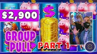 ⋆ Slots ⋆ $2900 PIGGY BANKIN' ⋆ Slots ⋆ GROUP SLOT PULL ⋆ Slots ⋆️ Rudies Cruise 2022 Pt.1