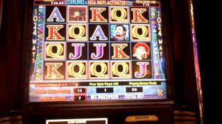 Treasures of Troy slot machine bonus win at Mt Airy