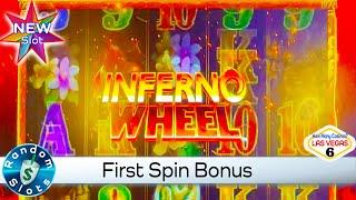 ⋆ Slots ⋆️ New -  InfernoWheel Slot Machine, First Spin Bonus