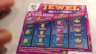 Wow!..Special...JEWEL MULTIPLIER...and  SIXTY Pounds worth SCRATCHCARDS