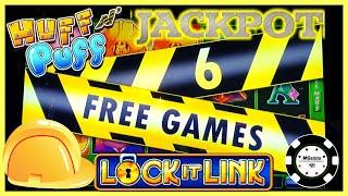 •HIGH LIMIT Lock It Link Huff N' Puff JACKPOT HANDPAY •$25 BONUS ROUND Slot Machine