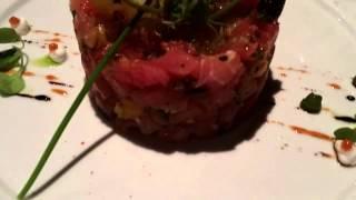 Tuna Tartare - Beautiful presentation of a gourmet dish.