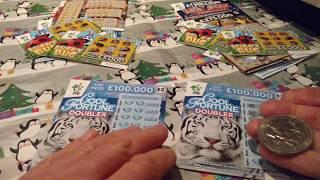 Wow! what a Game of Scratchcards..SANTA'S MILLIONS...MONOPOLY..COOL FORTUNES..LUCKY BUGS.etc