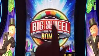 Monopoly Millionaire slot with Big Wheel Bonuses! The bonus wheel is broken! •