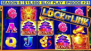 NEW Super Lock Jackpot Slot Machine Max Bet Bonus | SEASON 5 | EPISODE #21