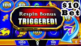We went CRAZY in VEGAS betting $10 & $15 bets and we got the bonus on Treasure Box!