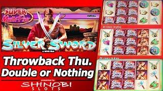 Silver Sword Slot - TBT Double or Nothing, Live Play, Free Spins, Nice Line Hits