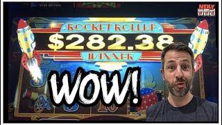 THIS ROCKET CAME OUT OF NO WHERE AND GAVE ME A BIG WIN ON POP N PAYS SLOT!