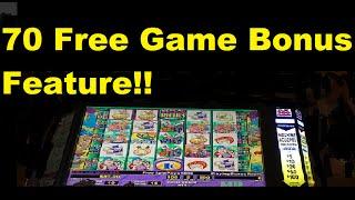 70 Free Game Feature Retriggers! Stinkin Rich Slot