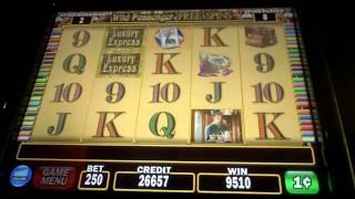 Luxury Express slot machine bonus at Parx Casino.