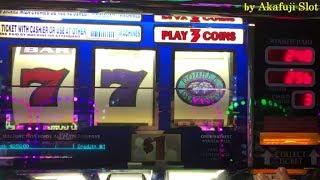 Big Win•IGT Triple Double Diamond $1 Slot Machine Max Bet$3, at San Manuel Casino, Akafuji Slot