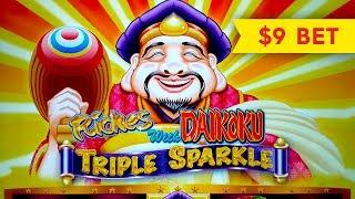 MAJOR PROGRESSIVE! Riches With Daikoku Triple Sparkle Slot - NICE SESSION, ALL FEATURES!