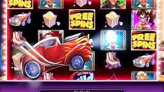 50s DRIVE-WIN! Video Slot Casino Game with a DRIVE-IN FREE SPIN BONUS