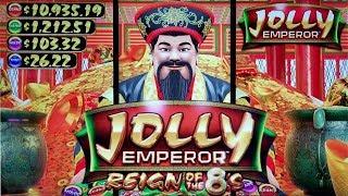 BONUS FRENZY on NEW GAME - JOLLY EMPEROR SLOT POKIE BONUSES & FEATURES