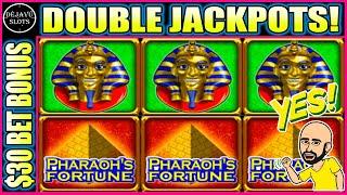 WE DID IT DOUBLE JACKPOT HANDPAY! Pharaohs Fortune High Limit Slot Machine