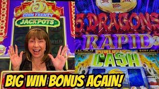 BIG WIN AGAIN ON NEW 5 COIN FRENZY JACKPOTS