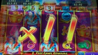 Prophetess of Fortune Slot Machine Bonus - 8 Free Games Win with Wild Multipliers
