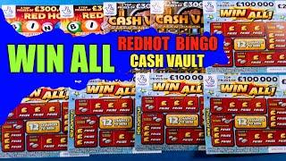 LOTS OF"WIN ALL"..REDHOT BINGOs"CASH VAULT..& UPDATE ON OUR WINS &  LOSSES..from our MEGA LIVE GAME