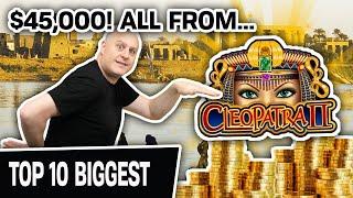 ⋆ Slots ⋆ My 10 BIGGEST WINS EVER on Cleopatra 2 ⋆ Slots ⋆ Almost $45,000 IN SLOT MACHINE WINNINGS