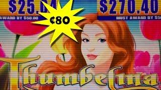 THUMBELINA Slot Machine ~ Ugly Video Tint W/Retriggers