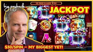 MY BEST JACKPOT HANDPAY! on the Lock It Link Hold Onto Your Hat Slot!
