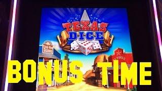 Texas Dice Live Play at max bet $4.00 2 cent denom BONUS BALLY Slot Machine