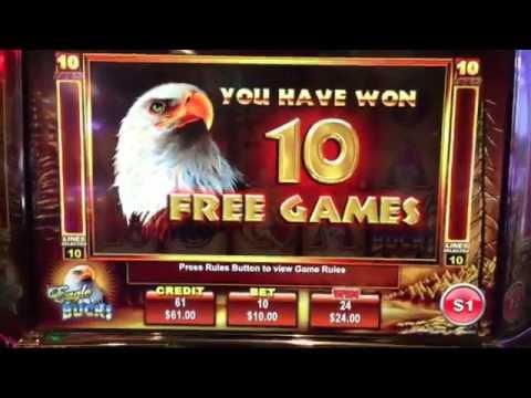 Eagle Bucks $10 bet bonus ** SLOT LOVER **