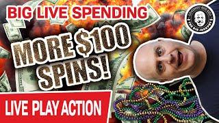 • More LIVE $100 Spins • Mighty Cash JACKPOT