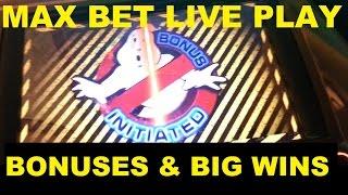 GHOSTBUSTERS Slot Live Play with Bonuses and Big Wins! Max Bet