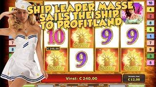 BIG WIN!!!!! Captain Venture bonus round Huge Win from LIVE STREAM (Casino Games)