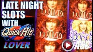 •LATE NIGHT SLOT WINS W/ QUICK HIT LOVER!!• Slot Machine Bonus