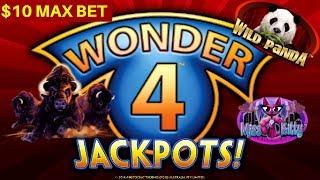 WONDER 4 Slot Machine Max Bet Bonuses Won  | Season 8 | Episode #18