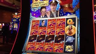 BIG WIN!!!!! Wonder Woman Slot LIve Play $2.50 bet