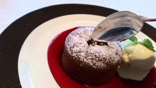 Todd English Falling Chocolate Cake - Gourmet Dessert