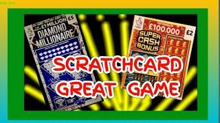 SCRATCHCARDS..SUNDAY GAME