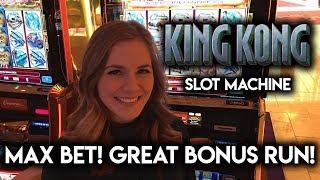 King Kong Slot Machine! So Many Bonuses and Re-triggers! Great Run!!!