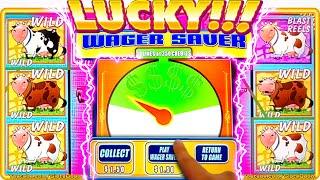 LUCKIEST WAGER SPIN!!!! Invaders Return From The Planet Moolah - 1c CASINO SLOTS