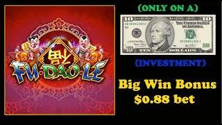 (Live Stream Re- Post) - Big Win !! - Fu Dao Le - Bonus on $0.88 bet at Viejas Casino