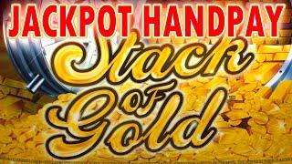 JACKPOT HANDPAY!!! *AS IT HAPPENS* STACK OF GOLD SLOT MACHINE BONUS