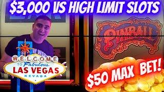 $3,000 On High Limit Slots & HANDPAY JACKPOT On Pinball -$50 Max Bet | Live Slot Play | SE-9 | EP-21