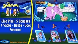 The Flintstones Slot Machine : 5 Bonuses and 4 Features