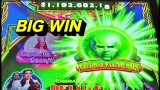 BIG WIN: OZ FEATURE ON EMERALD CITY SLOT MAX BET