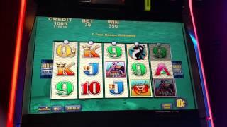 Aristocrat Whales of Cash 10c Denom bonus round free spins $3 bet
