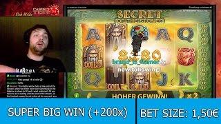 SUPER BIG WIN on Secrets of the Stones Slot (NetEnt) - 1,50€ BET!
