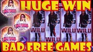 **MEGA HUGE WIN** - Michael Jackson slot Machine, Bonus Feature!.