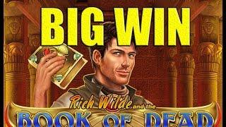 ONLINE CASINO Book of dead - Mega Win - (betsize 2,5 euro bet) - Epic reactions -