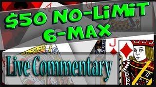 50NL 6 Max Online Cash Game Poker - Texas Holdem Poker Strategy - Live Coaching