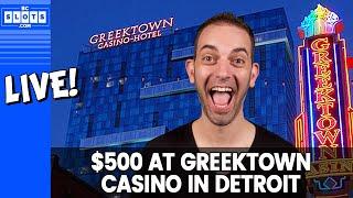 • LIVE • $500 on Slots @ Greektown in Detroit • BCSlots